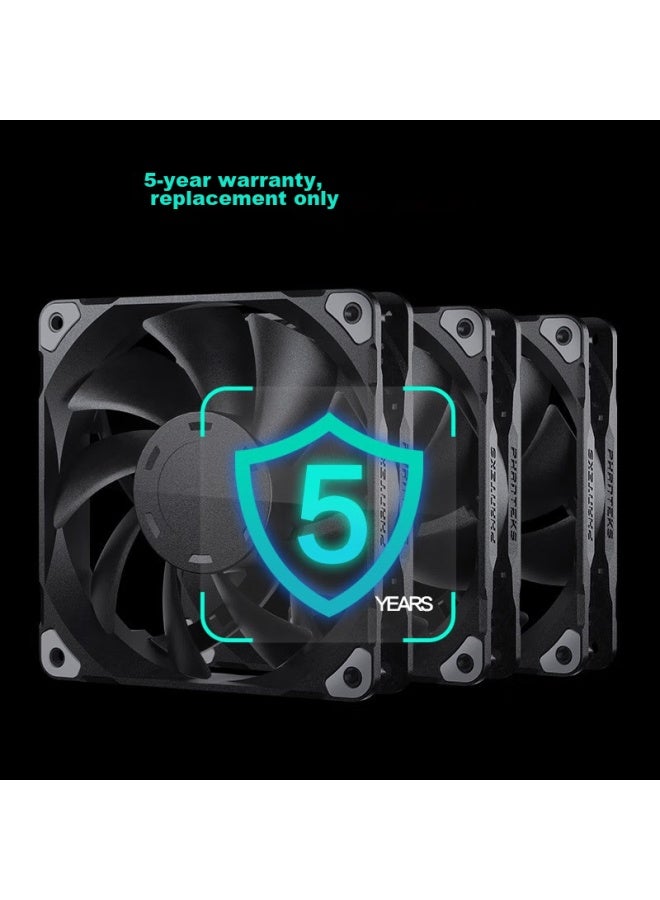 Phanteks M25 Black 12cm Desktop Case Cooling Fan X3 Pack - Image 5