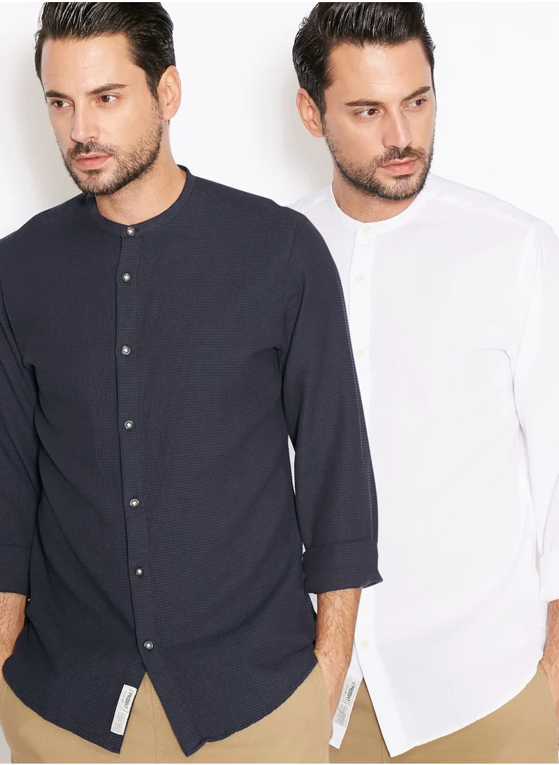 PRODUKT 2 Pack Nehru Collar Shirt