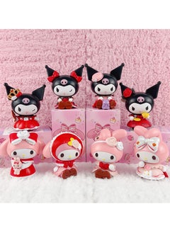 General Sanrio Rose and Baijue Blind Box Figure Kulomie Figure Melody Ornament Model Tabletop Cute Girl Gift for Girl (9cm)  - Image 1