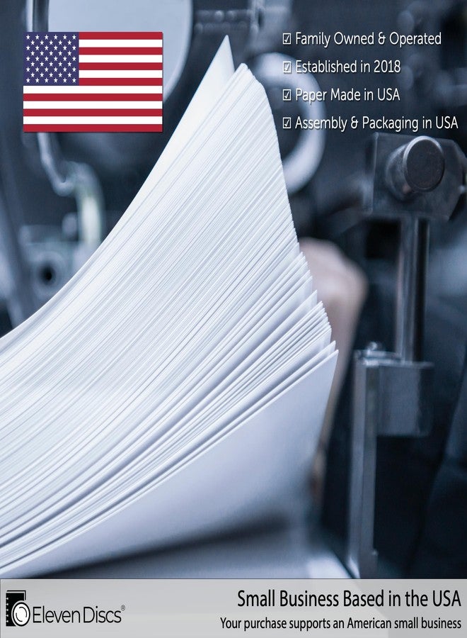 Eleven Discs™ Premium Faux Leather Discbound Notebook Folio Cover with Multiple Pockets and Secure Button Clasp - Notebook Not Included (Junior Size, Navy Blue) - Image 5