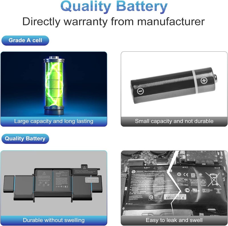 DREAMME A1582 A1502 Laptop Battery for MacBook Pro 13 Inch Retina A1493 (Early 2015, Mid 2014, Late 2013) by DREAMME [A1582 A1502 A1493 Battery, 11.36 V / 74.9 Wh] - Image 3