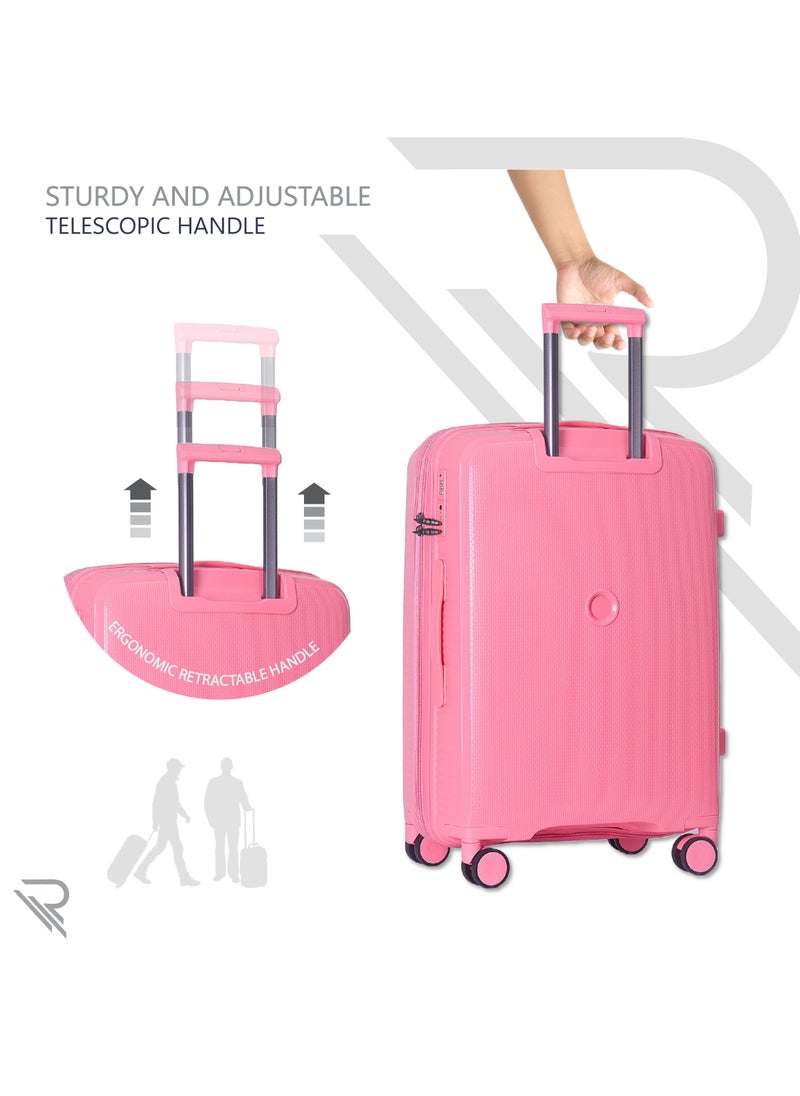 ISTANBUL theme PP Suitcase, Durable, Lightweight Hardshell, Telescopic Handle,  Expandable Vertical Series Travel Luggage Trolley with 4 Quiet 360° Wheels and TSA Lock (28-Inch , Pink) - pzsku/Z9BD5721ABBCD8C130523Z/45/_/1719918878/0cd86e86-ddeb-4d69-b78f-b007dae62c7b