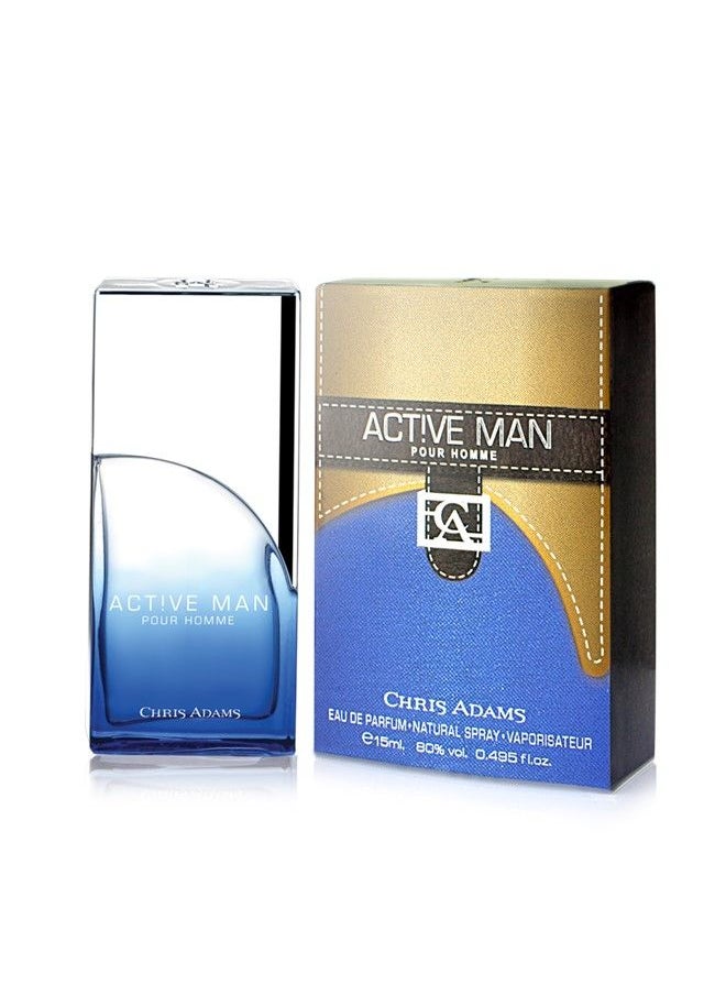 Chris Adams Active Man Miniature Eau De Parfum 15 ML  - Image 1