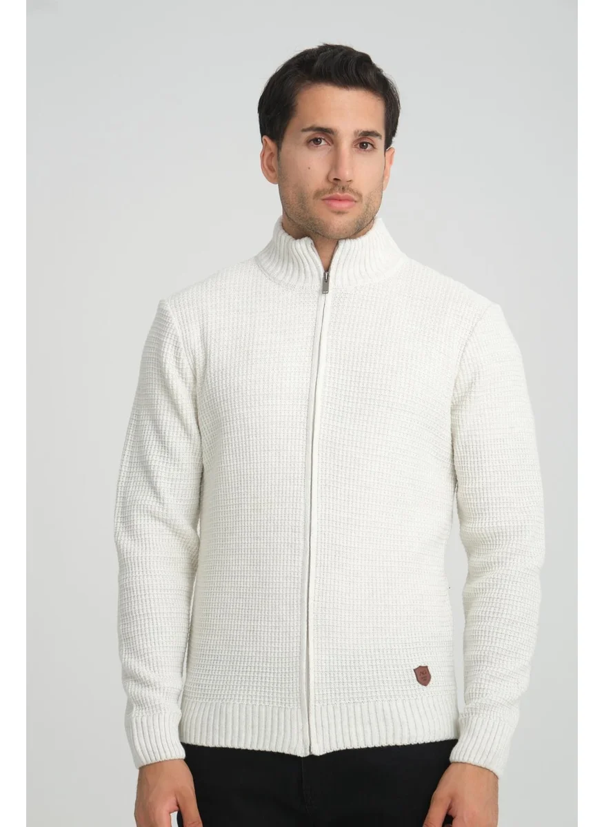 Alexander Gardi Alexandergardı Turtleneck Zippered Knitwear Cardigan (E22-5714)