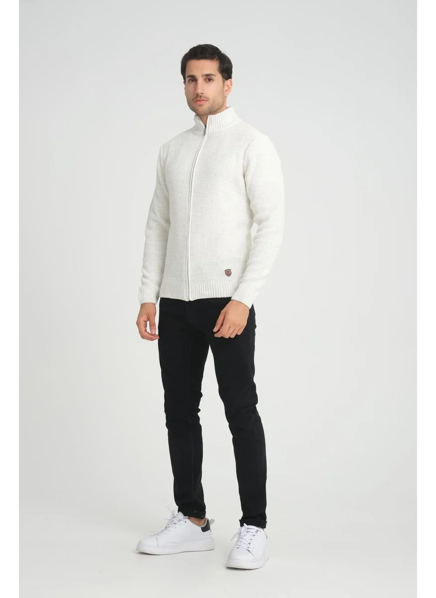 Alexander Gardi Alexandergardı Turtleneck Zippered Knitwear Cardigan (E22-5714)