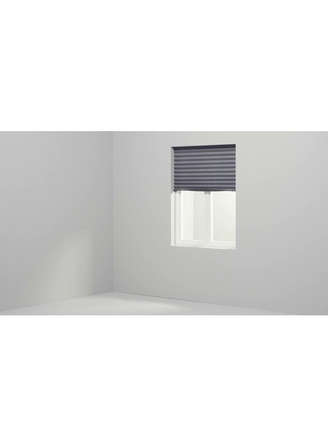 erorex Block-out pleated blind, dark grey, 100x190 cm - Image 2