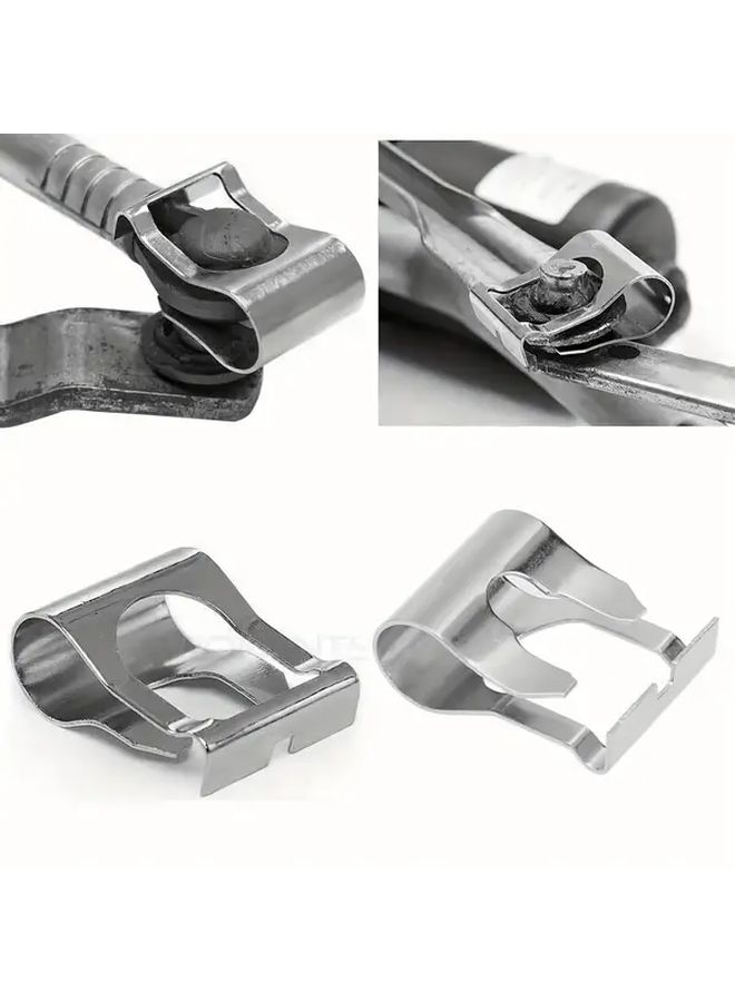 Universal Windshield Wiper Linkage Motor Repair Clamp Kit 2pcs Set - Image 1