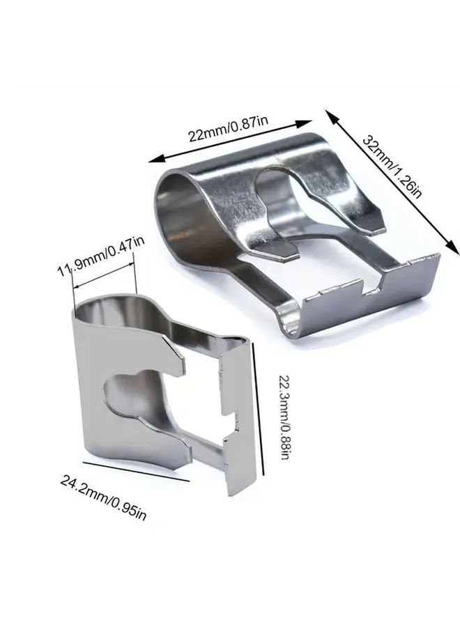 Universal Windshield Wiper Linkage Motor Repair Clamp Kit 2pcs Set - Image 2