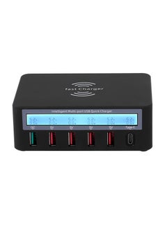 نيبمينينت موزع نقل وشحن سريع مزود بشاشة LCD و6 منافذ USB أسود  - Image 1