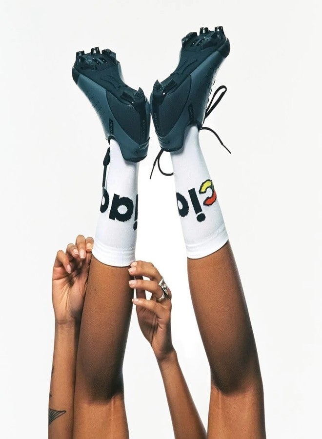 Cinelli جوارب سينيللي تشاو بيضاء (مقاسات أمريكية، ألفا، كبير، كبير جدًا، عادي، عادي، أبيض) - Image 2