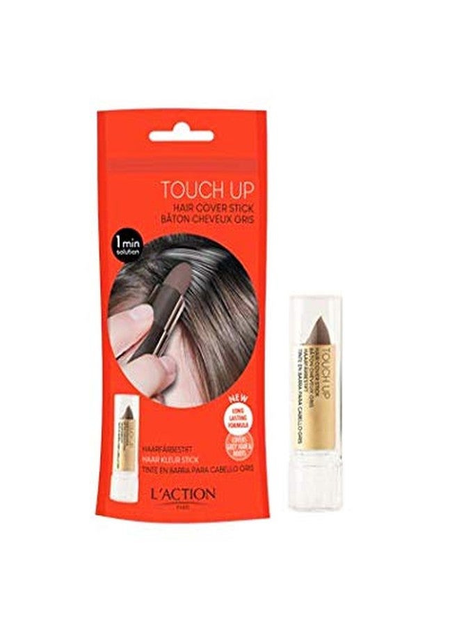 L'Action Paris Touch Up Hair Cover Stick, Covers Grey Hair and Discoloured Roots, Water Resistant Long-Lasting Formula for Natural Look, Cleanse to Remove, Medium Brown 4g - Image 2
