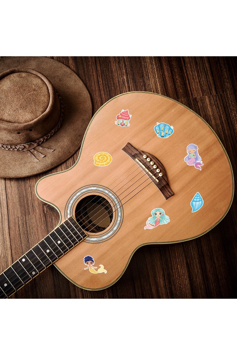 قوس قزح أورينبو 50 ملصق جرافيتي لحورية البحر الكرتونية على شكل محيط، دفتر ملاحظات، هاتف، كوب ماء، ملصقات زخرفية، ملصقات ستائر يدوية مقاومة للماء، دفعة واحدة - Image 2