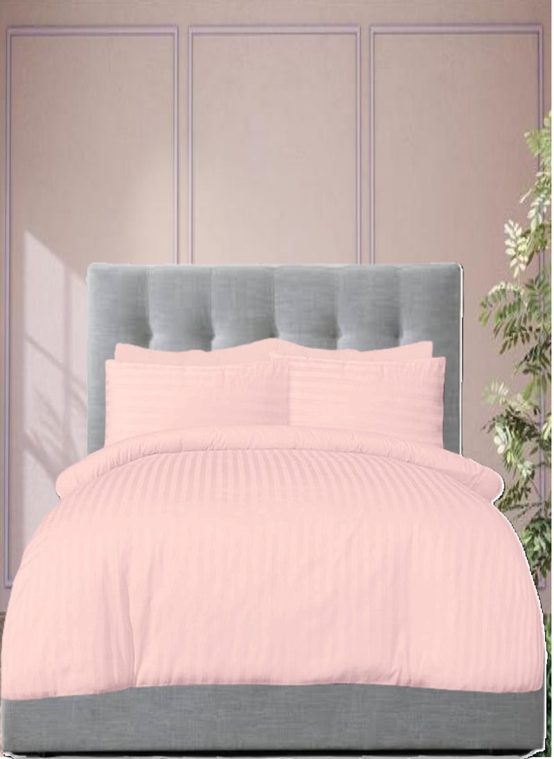 Blueberry 6 Pieces King Size Duvet Cover Set - Includes 1 Duvet Cover (220x240cm), 1 Fitted Sheet (180x200+30cm), 4 Pillow Cases - Image 1