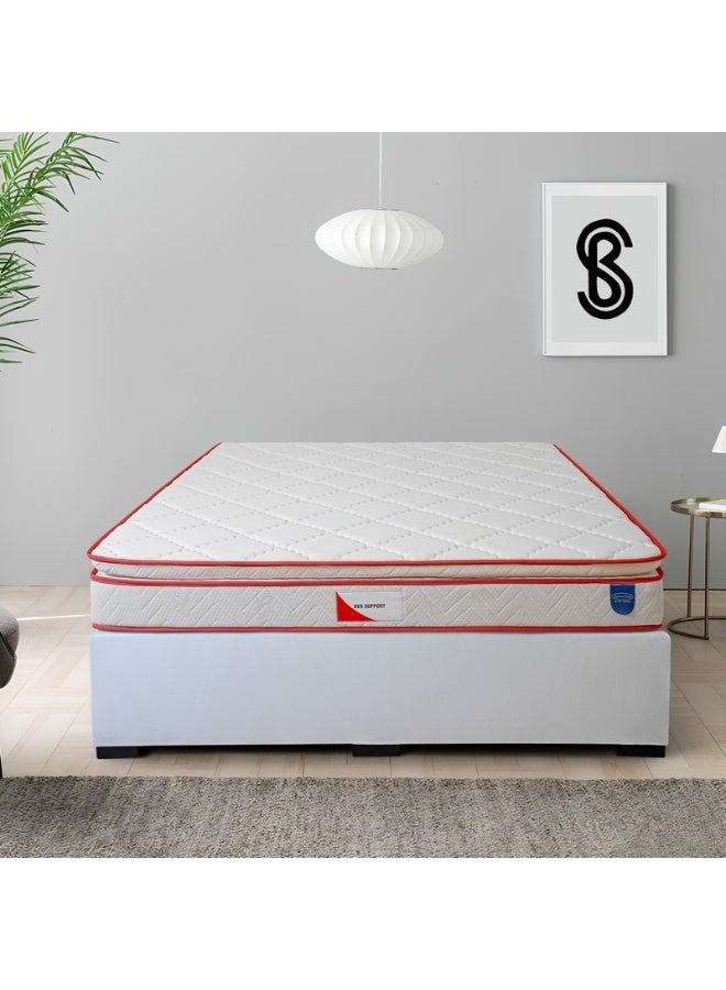 Bed and Mattress Zone Red Support Pillow Top Medical Mattress 200x120x23cm Double Size