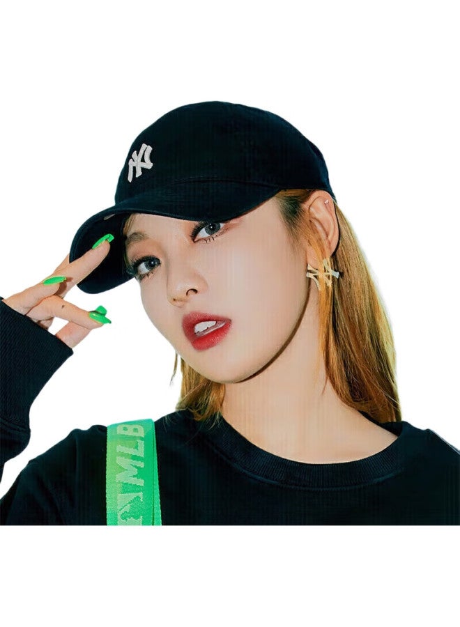 MLB Baseball Cap【Female Star Yu Shuxin Same Style】Duck Tongue Cap Soft Top Hat New Year 3Acp7701N-50Bks-F - Image 3