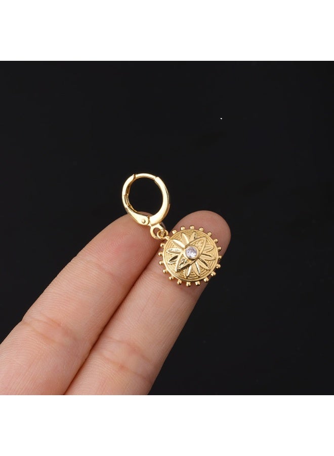KUYING Fashionable Piercing Earrings Irregularly Worn Single Piece 