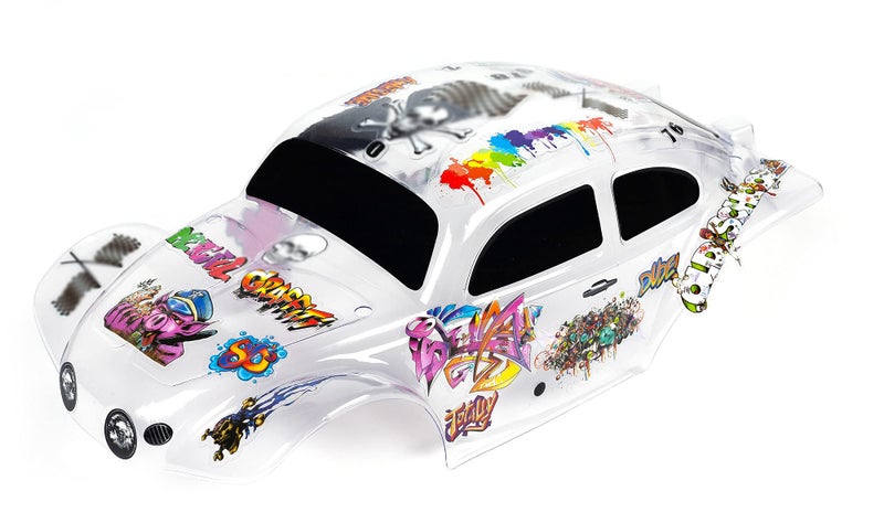 SummitLink Custom Body Clear Unpainted with Stickers Compatible for 1/10 Scale RC Car or Truck (Truck not Included) STB-C-01 - Image 3