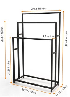 Royal Polar ROYALPOLAR 3 Tiers Free Standing Towel Rack Floor Bath Towel Holder Stand Bathroom Accessories Organizer for Bath Storage  Hand Towels Wash clothes  - Image 2