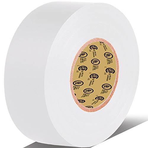 LYLTECH White Electrical Tape, 66 feet x 3/4 inch x 7 mils-600V,Pass UL/CSA Certification. Waterproof,Flame Retardant,Strong Adhesive, 14℉ to 176℉(White) - Image 1