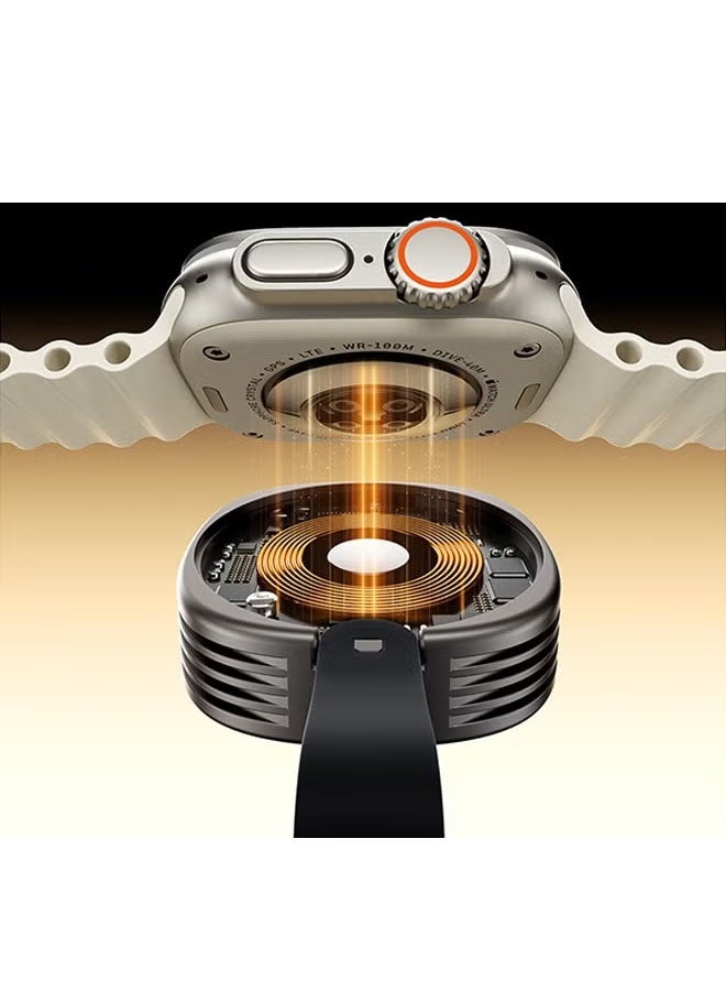 متوافق مع شاحن IWatch Alloy اللاسلكي المغناطيسي، شاحن Apple Watch للشحن اللاسلكي للساعات. - Image 4