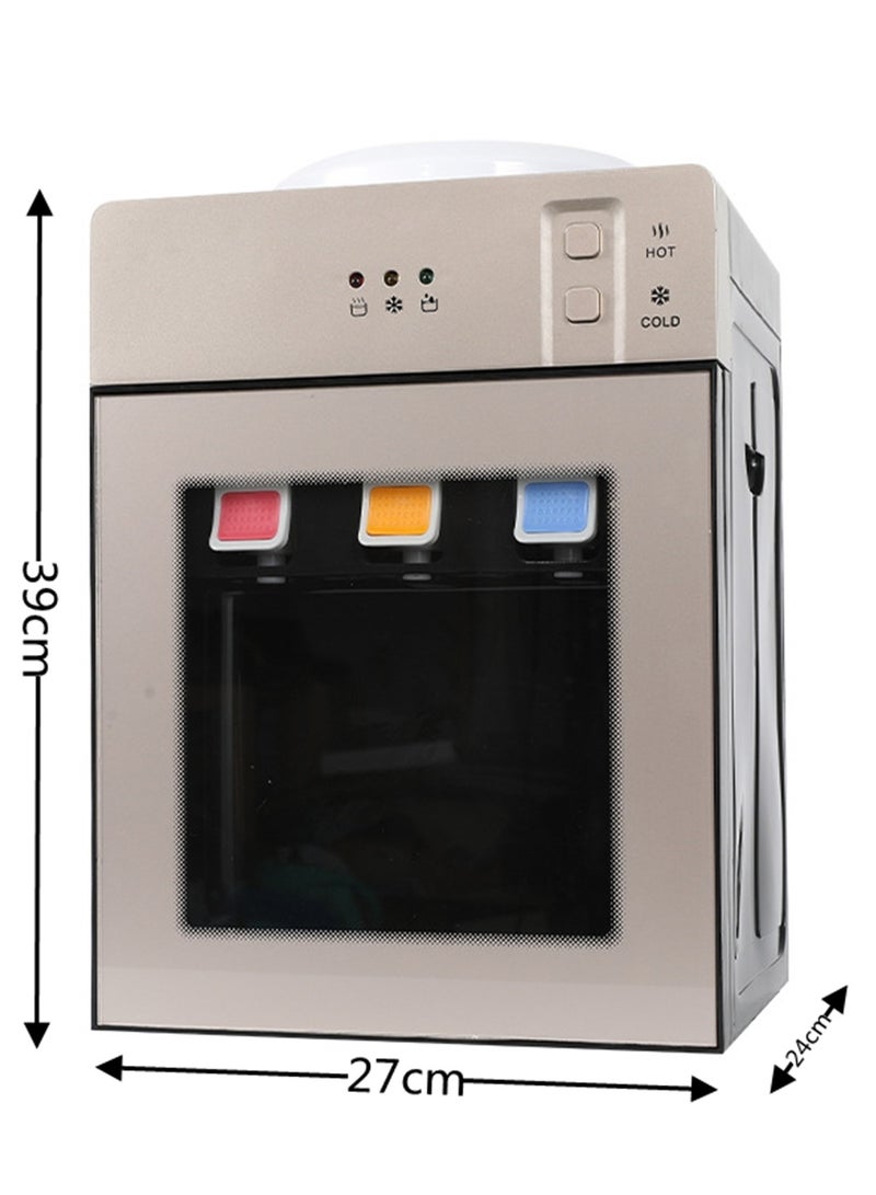 Beauenty Countertop Water Dispenser， Holds 3 Or 5 Gallon Jug, Top Loading Water Cooler,3 Temperature Settings Water Cold Hot Water Dispenser, Suitable For Home,Office,Dorm Bedside Use（Golden） - Image 2