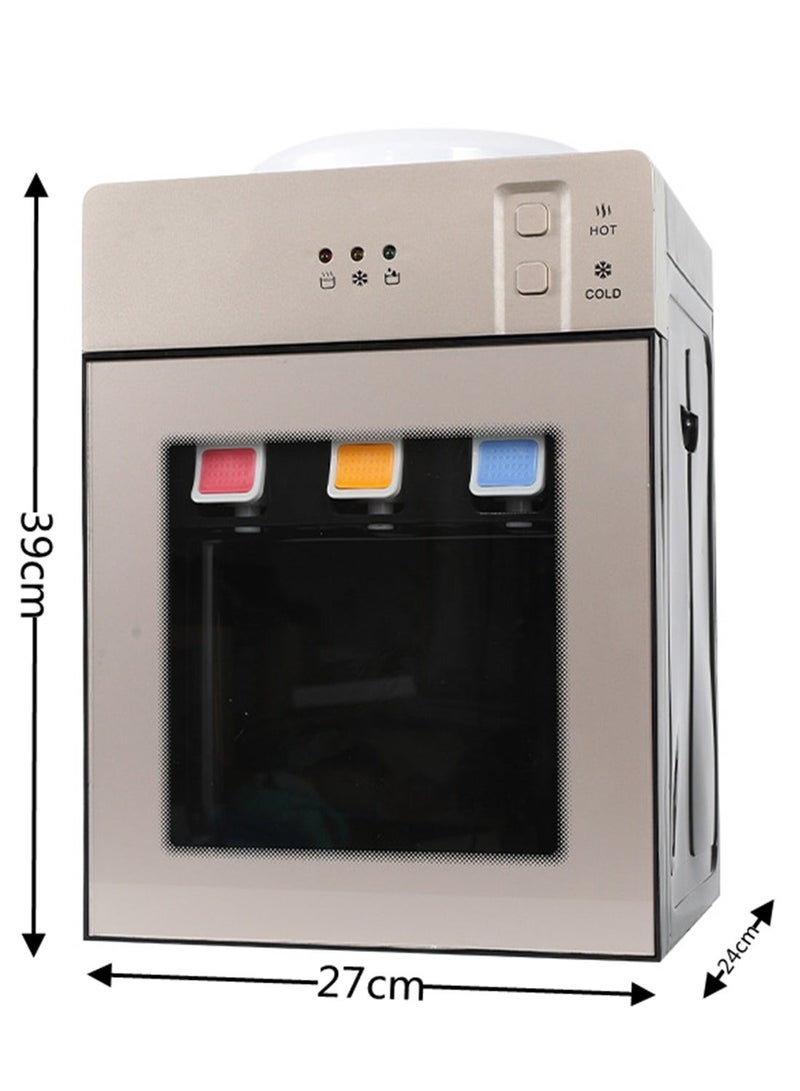 Beauenty Countertop Water Dispenser， Holds 3 Or 5 Gallon Jug, Top Loading Water Cooler,3 Temperature Settings Water Cold Hot Water Dispenser, Suitable For Home,Office,Dorm Bedside Use（Golden） - Image 2