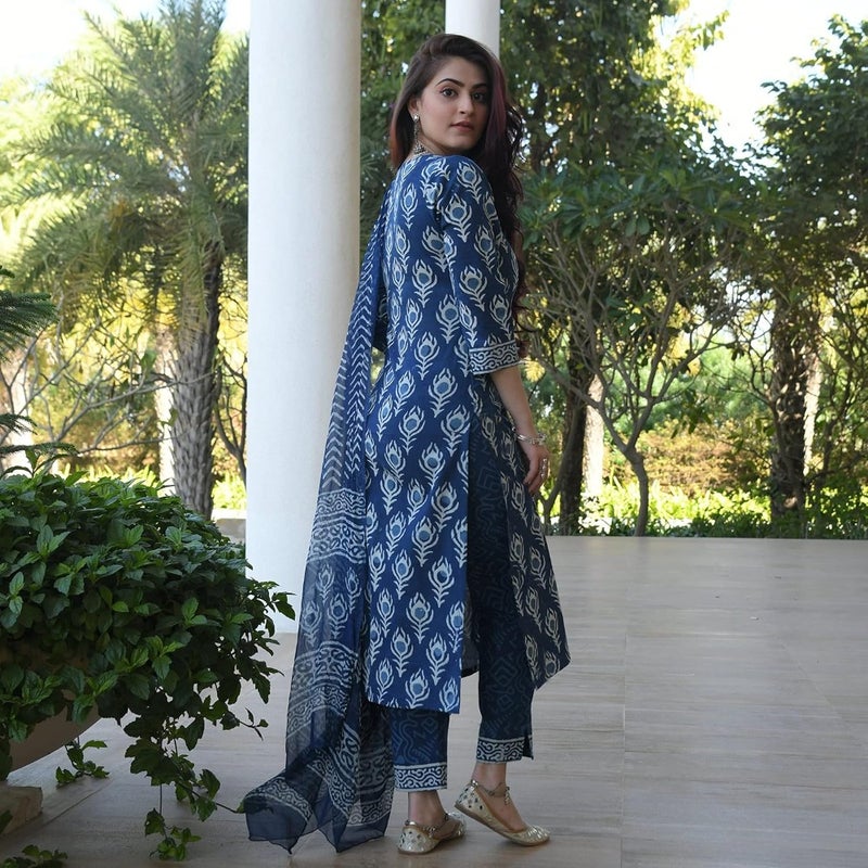 Women Bulgeriya-GO Kurta with Pant Dupatta pack of 1 - Image 2