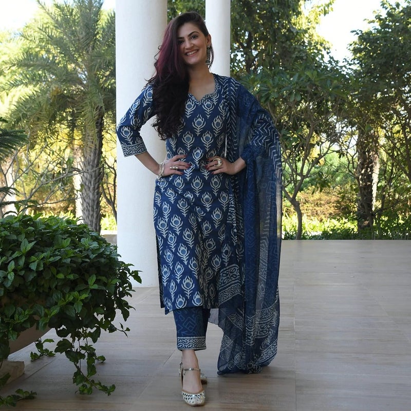 Women Bulgeriya-GO Kurta with Pant Dupatta pack of 1 - Image 3