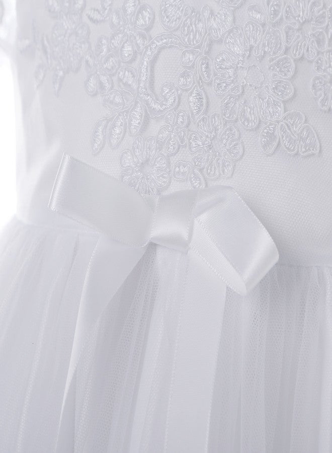NIMBLE Baby Girls Baptism Delicate Embroideried Gown with Bonnet for 0-12 Months - Image 3