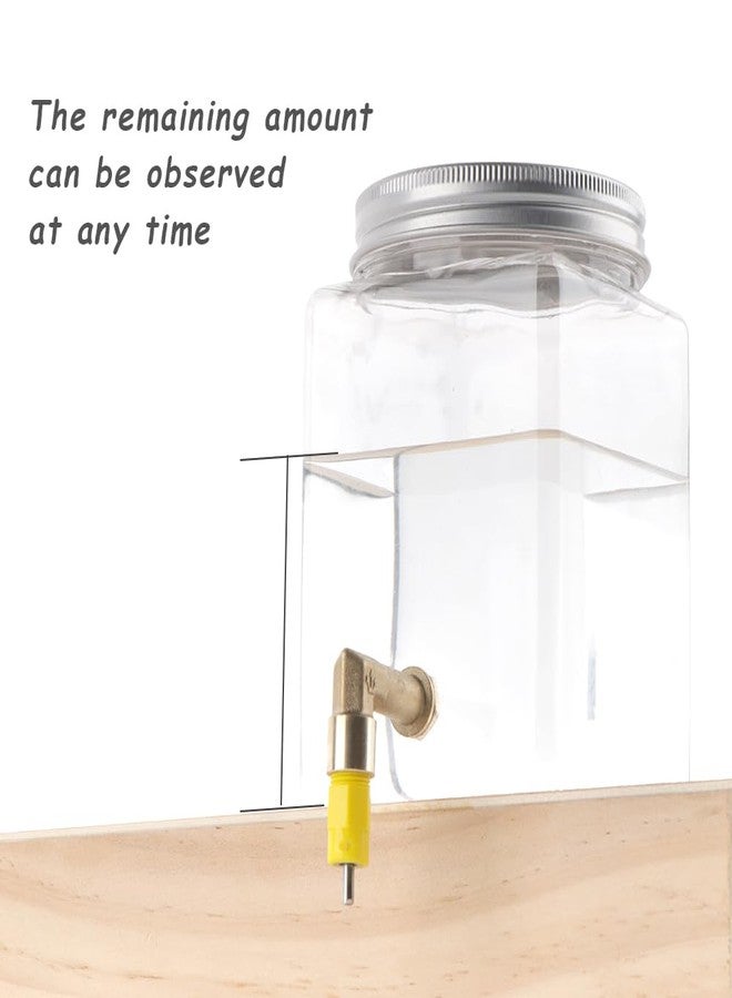 DQITJ Bird Automatic Water Dispenser Hanging Water Feeding Bottle with Versatile Nipple and Hook for Bird Quail Chick - Image 2