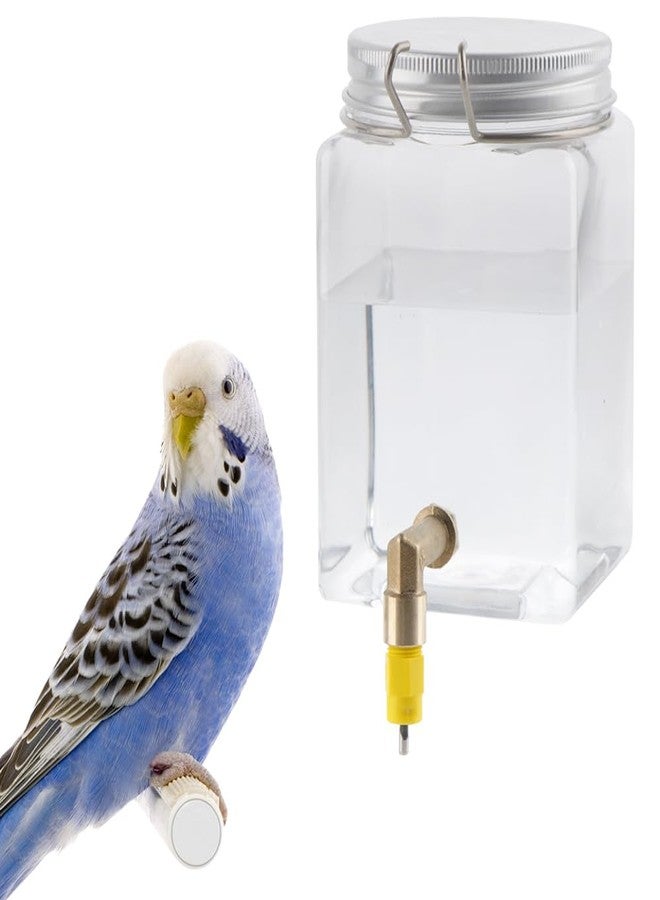 DQITJ Bird Automatic Water Dispenser Hanging Water Feeding Bottle with Versatile Nipple and Hook for Bird Quail Chick - Image 1