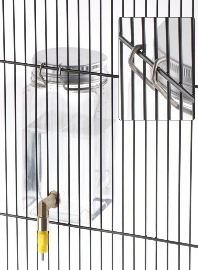 DQITJ Bird Automatic Water Dispenser Hanging Water Feeding Bottle with Versatile Nipple and Hook for Bird Quail Chick - Image 3