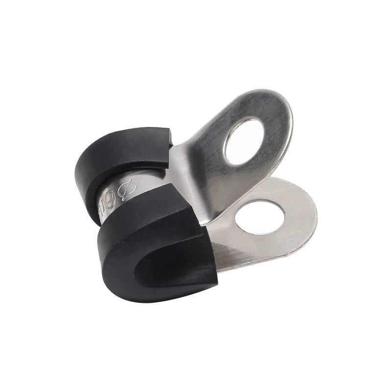 Suiwotin 22pcs 14 inch 6mm Stainless Steel Cable Clamps Insulated Ptype Parallel Jaw