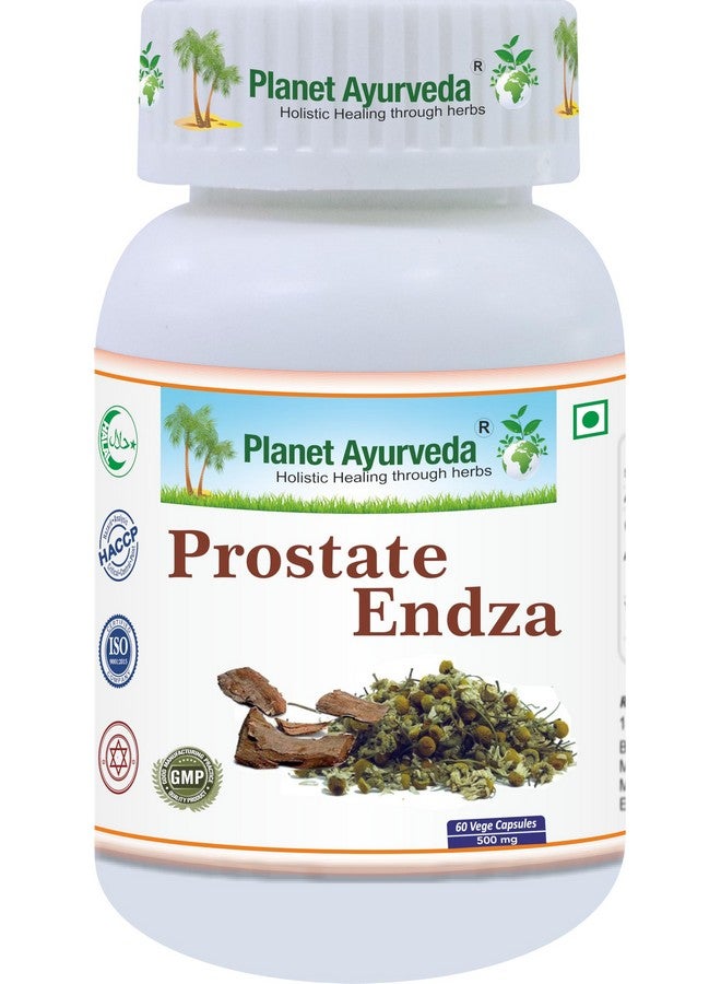 Planet Ayurveda Prostate Endza, Ayurvedic Herbal Supplement, 60 Capsules