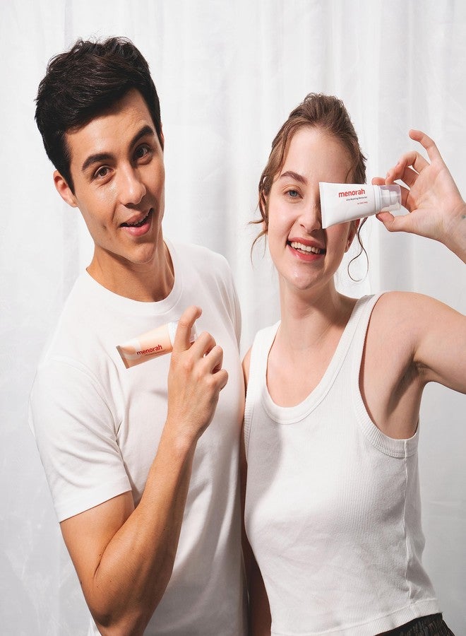 MENORAH كريم مينورا ألترا المرطب والمُرمِّم - كريم للتحكم في التجاعيد وشد البشرة مع فيتامين هـ، والصبار، والنياسيناميد، وزيت بذور زهرة المروج، يعزز مرونة البشرة، ترطيب خفيف الوزن للنساء والرجال، 50 مل - Image 4