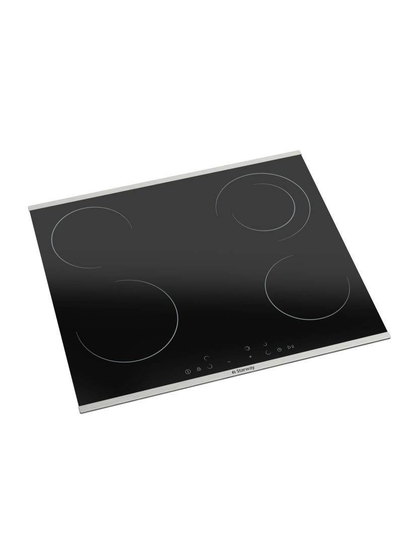 Starway Built-In Ceramic Hob, 4 Cooking Zones, 60x51cm, Anti Stain Easy to Clean, Total Safety, 9 Power Level - Image 2