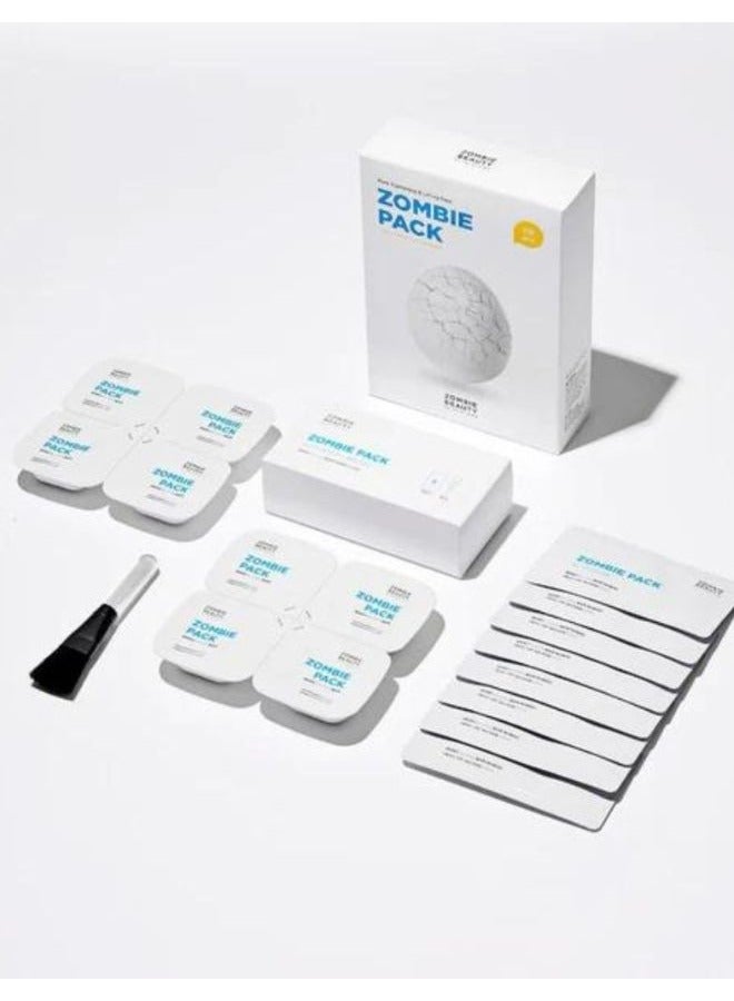 سكين1004 مجموعة Zombie Pack And Activator Kit 16g مجموعة من 8 أقنعة للوجه قابلة للغسل، مضادة للشيخوخة، تشد المسام، مرطبة - Image 2