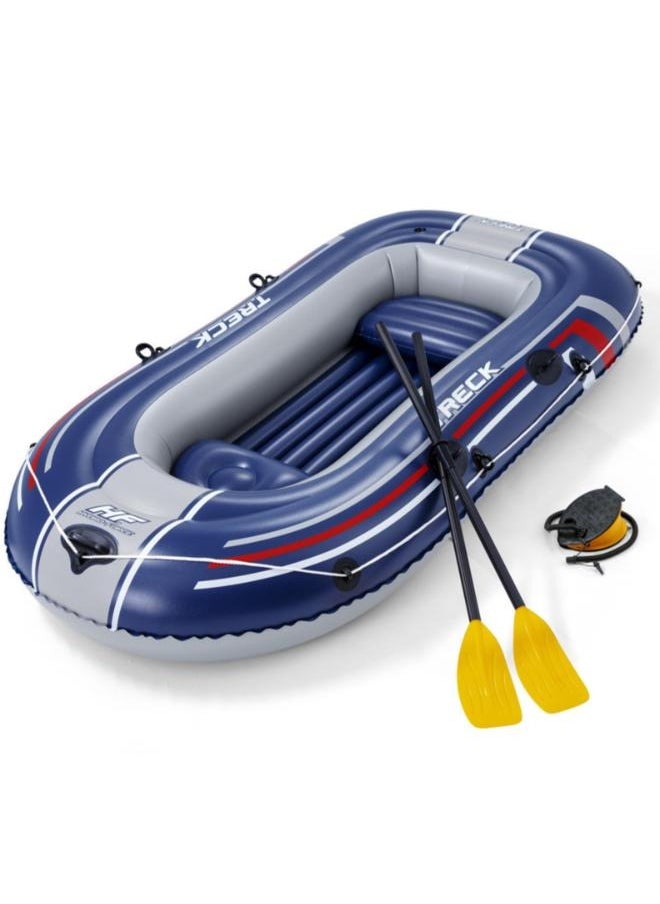 Bestway Three-Person Inflatable Boat Adult Lifeboat Fishing Boat With Paddles And Air Pump Size: 2.55*1.27M  - Image 1