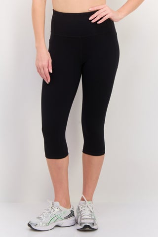 Women Sportswear Fit Training Capri Tights, Black