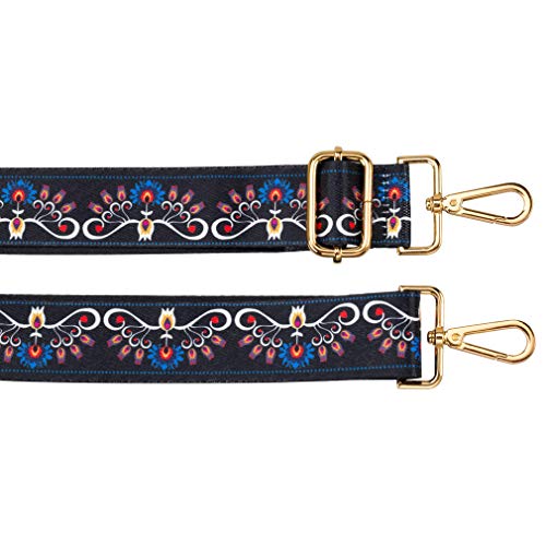 ZANQANO Crossbody Strap for Purses Replacement Adjustable Guitar Multicolor Style Handbag Straps (Peacock) - Image 4