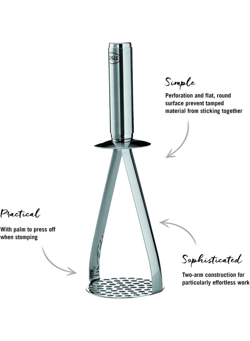 Rosle Rösle Kartoffelstampfer, Hochwertiger Stampfer für Kartoffeln und Knollen-Gemüse, Edelstahl 18/10, hochglänzend / matt, Spülmaschinengeeignet,Silver,12780 - Image 3
