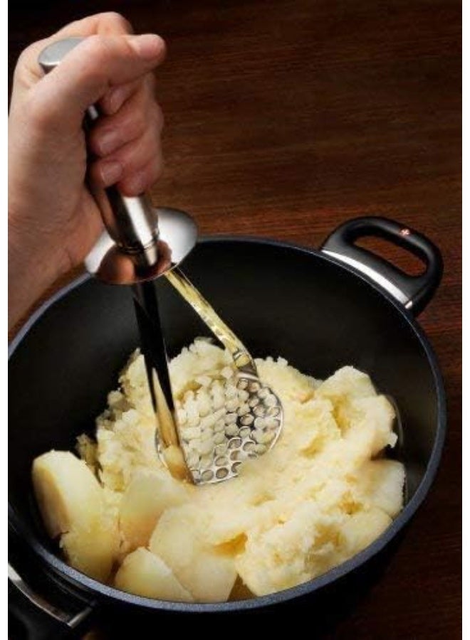 Rosle Rösle Kartoffelstampfer, Hochwertiger Stampfer für Kartoffeln und Knollen-Gemüse, Edelstahl 18/10, hochglänzend / matt, Spülmaschinengeeignet,Silver,12780 - Image 1