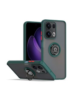 جنرال متوافق مع حافظة Oppo Reno 13 Pro 5G مع حامل حلقة، غطاء واقٍ للصدمات مقاوم للصدمات PC +TPU غير لامع وشفاف 