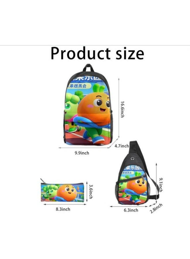 Universal cartoon new three-piece schoolbag - 1103 - Image 3