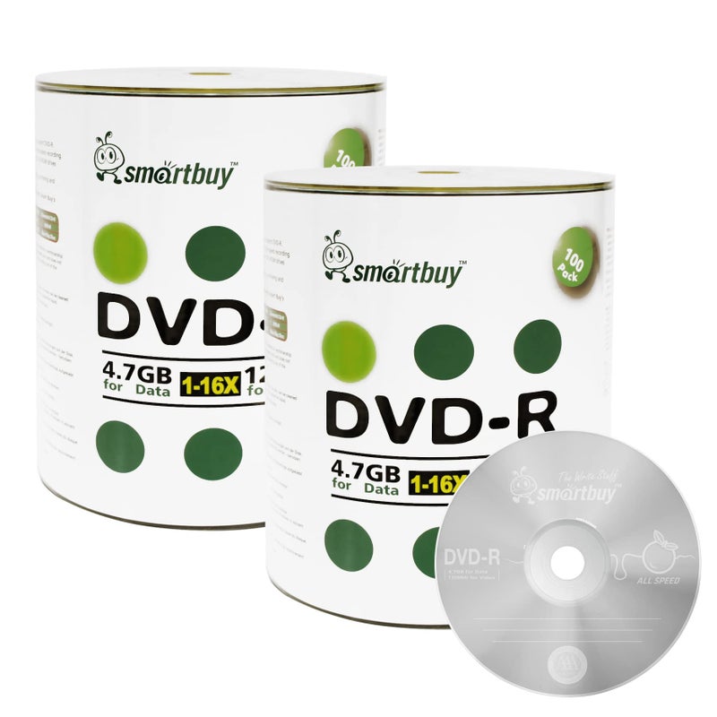 Smartbuy Smart Buy 200 Pack DVD-R 4.7gb 16x Logo Blank Data Video Movie Recordable Disc, 200 Disc 200pk - Image 2