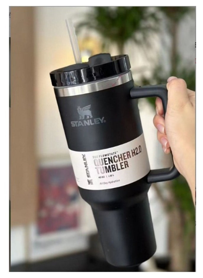 Generic - 1PC Quencher H2.0 FlowState Stainless Steel Vacuum Insulated Tumbler with Lid and Straw for Water, Iced Tea or Coffee, 40 oz - Image 1