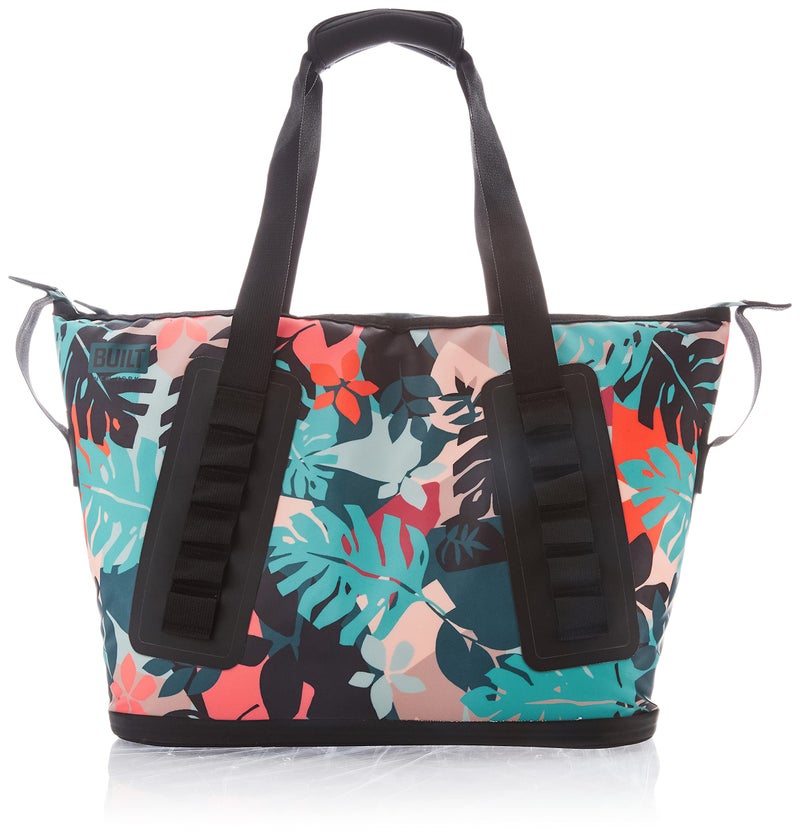 BUILT Utopia Welded Soft Portable Cooler with Wide Mouth Opening  Insulated and LeakProof Botanical Leaf 5251696
