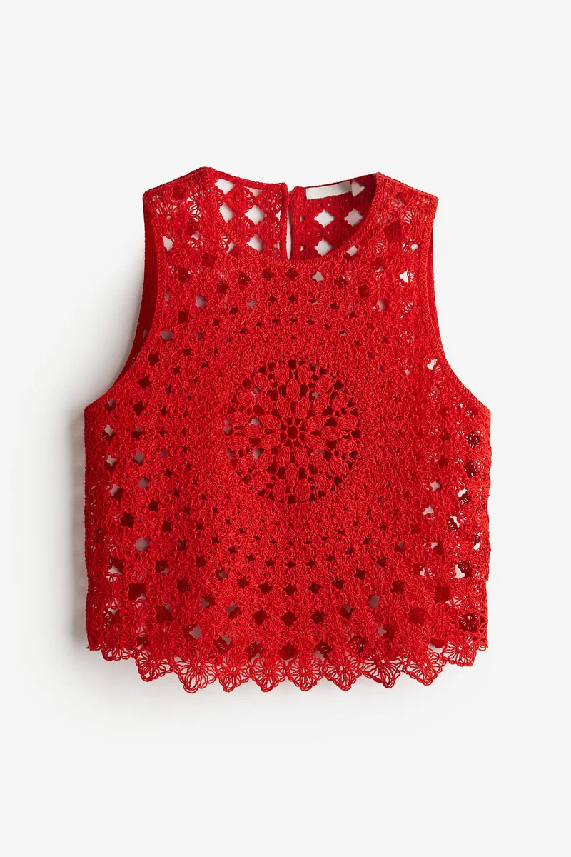 H&M Crochet-look vest top