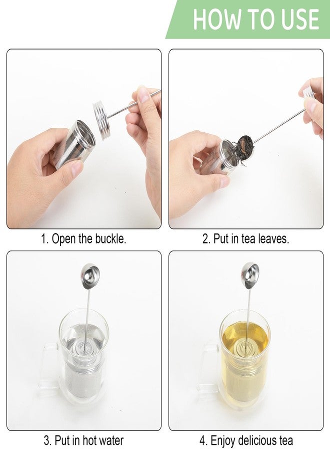 Numola Premium Tea Infuser - Extra Fine 304 Stainless Steel Tea Strainer with Spoon Handle, Versatile Tea Ball for Brewing Loose Leaf Tea - Image 5