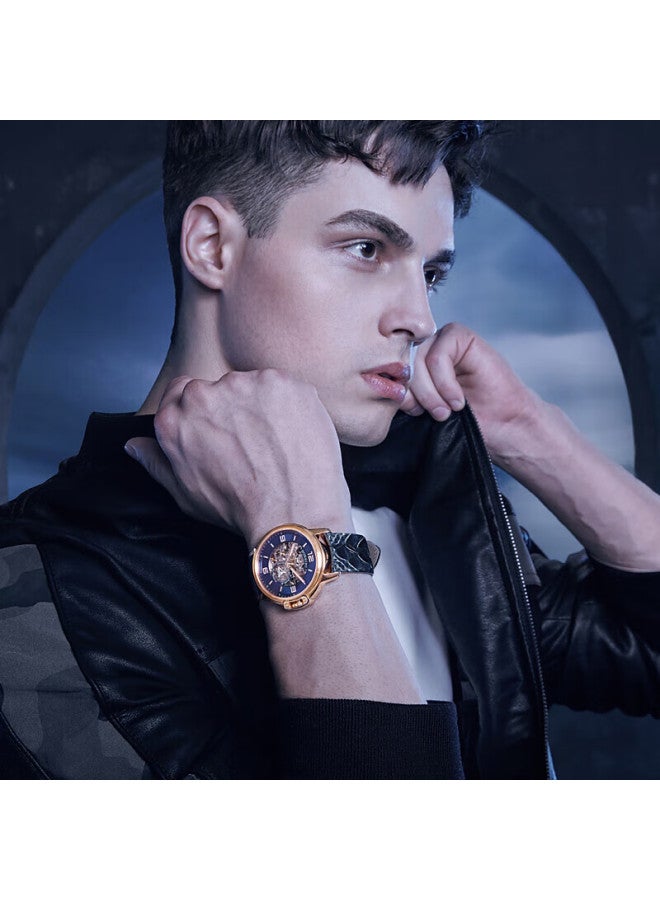 Rossini Medal Men's Automatic Mechanical Skeleton Watch Men's Brand Valentine's Day Birthday Gift For Him - Image 4